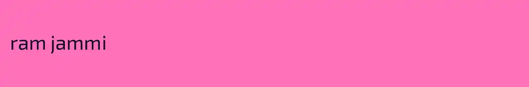 ram jammi